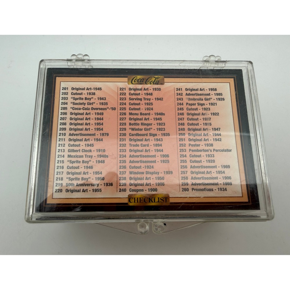 1994 The Coca-Cola Collection Series 3 Complete 100 Card Set 201-300 Vintage